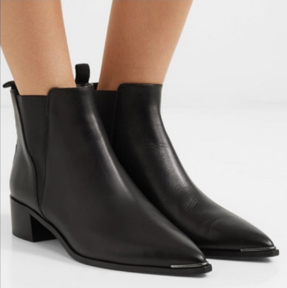 Acne Studios JENNY/JENSEN Black Leather Chelsea Boots Sz EU 40/ US 9.5  $560